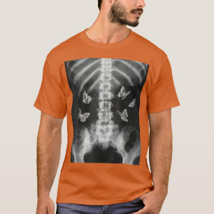 Camiseta Egirl Skeleton Xray Butterfly Harajuku y2k Dark Ed
