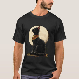 Camiseta Egito Antigo Egiptologia Tutancâmon Gato Bastet Eg