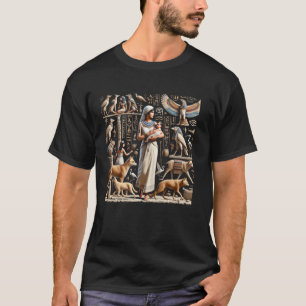 Camiseta Egito Babá Animais Sagrados Hieróglifo Deserto Grá