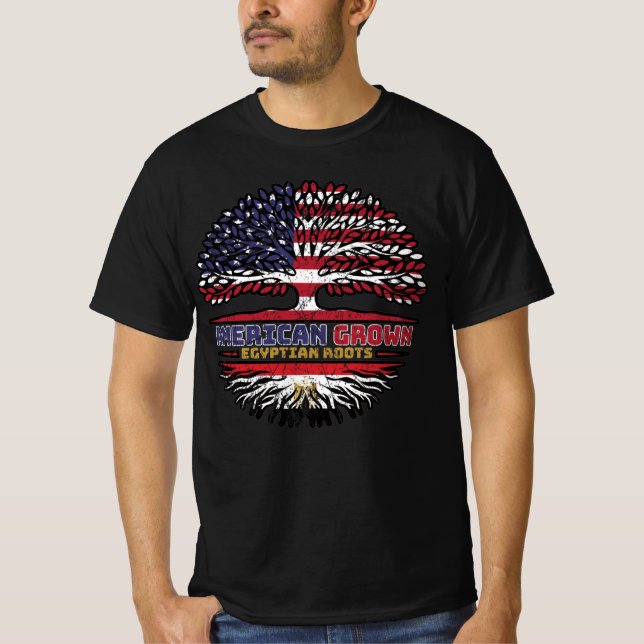 Camiseta Egito, Egito, EUA, EUA, EUA, Árvore dos Estados Un (Frente)