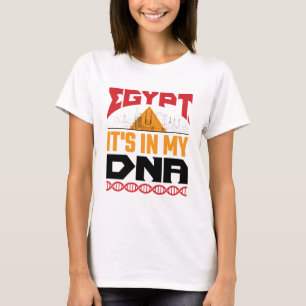 Camiseta Egito Está No Meu DNA Patrimônio Egípcio Raízes