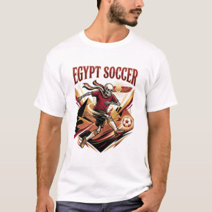 Camiseta Egito Futebol Esqueleto Atacante Nações Esportes P
