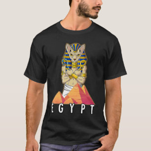 Camiseta Egito Gato Egípcio Sphynx Pharaoh