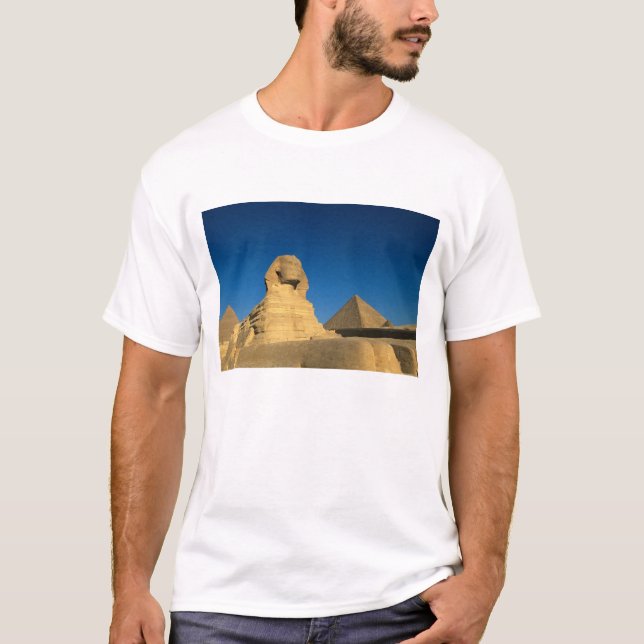 Camiseta Egito, Gizé, A Esfinge, Antigo Império, Unesco (Frente)
