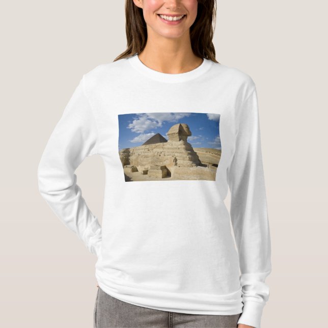 Camiseta Egito, Gizé. A grande Esfinge ergue-se acima da 2 (Frente)
