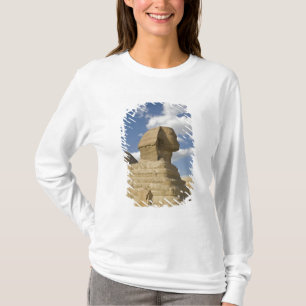 Camiseta Egito, Gizé. A grande Esfinge ergue-se acima do
