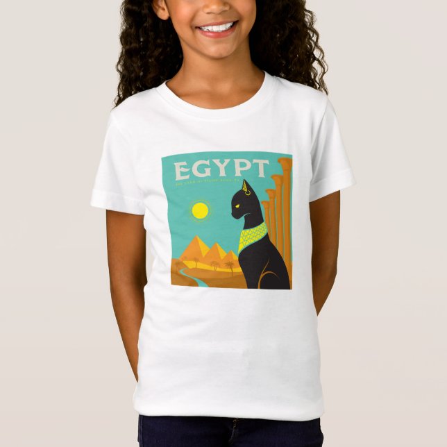 Camiseta Egito | Land of Feline Royalty (Frente)