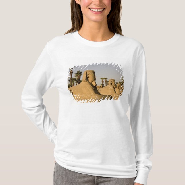 Camiseta Egito, Luxor. A Avenida das Esfinges leva a (Frente)