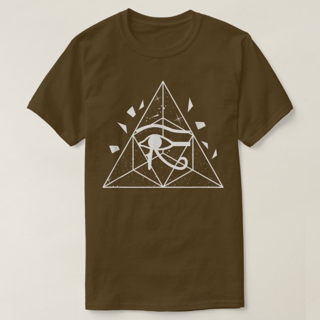 Camiseta Egito Olho De Horus Hieroglifos Egípcios Ankh Che (Frente do Design)