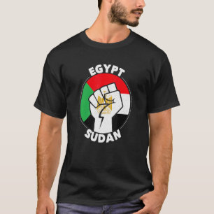 Camiseta Egito Sudão Orgulha Países do Sudão Bandeira
