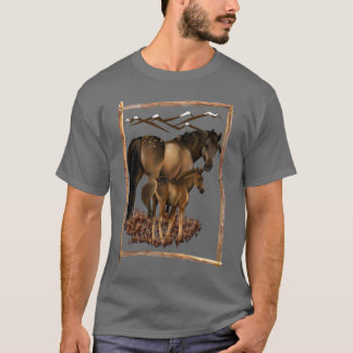 Camiseta Égua e t-shirt do bebê