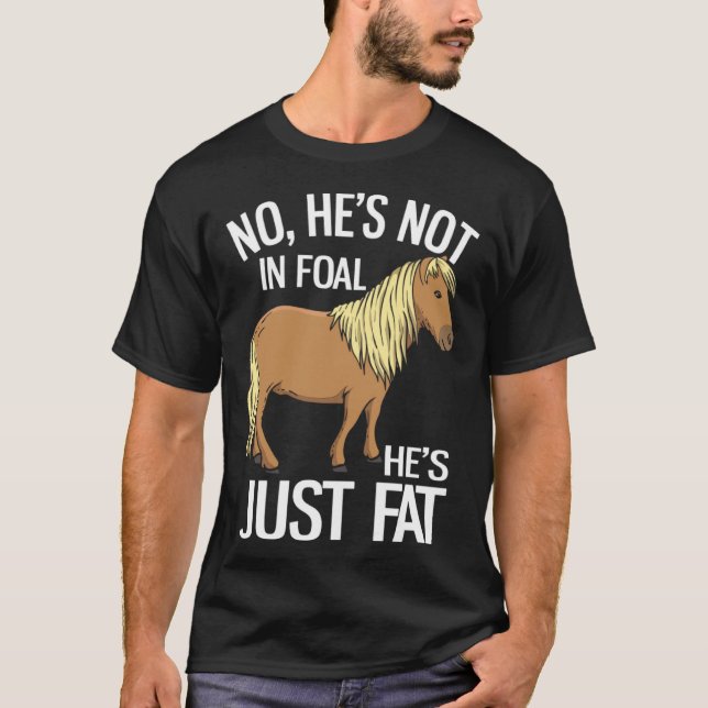 Camiseta Égua Haflinger Gorda e Sem Cria 1 (Frente)