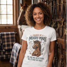 Égua Mal-humorada Atitude humor da vida no estábul