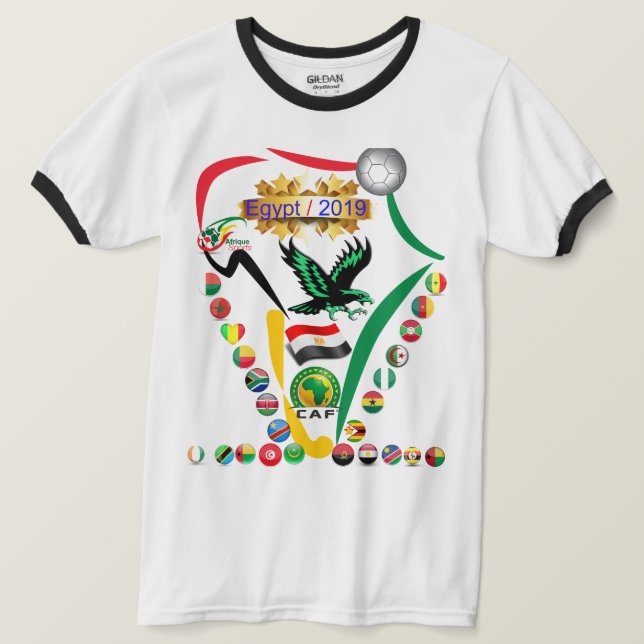 Camiseta Egypt 2019 africa cup (Frente do Design)