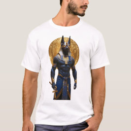 Camiseta Egyptian God Anubis – Muscular Full Figure Holding