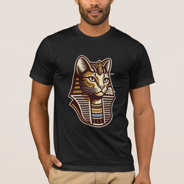 Camiseta Egyptian Pharaoh Cat T-Shirt – Ancient Egypt Cat (Frente)