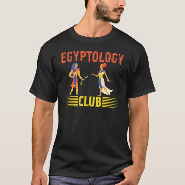 Camiseta Egyptology Club Egyptologist Pharao Tutankhamun An (Frente)