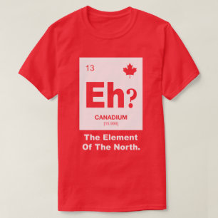 Camiseta Eh? Elemento canadense de Canadá