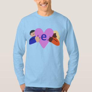 Camiseta EH Logotipo de Compaixão T-shirt de manga longa az