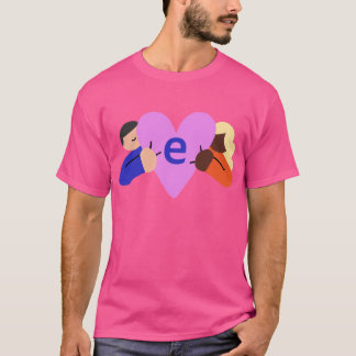 Camiseta EH Logotipo de Compaixão T-shirt rosa