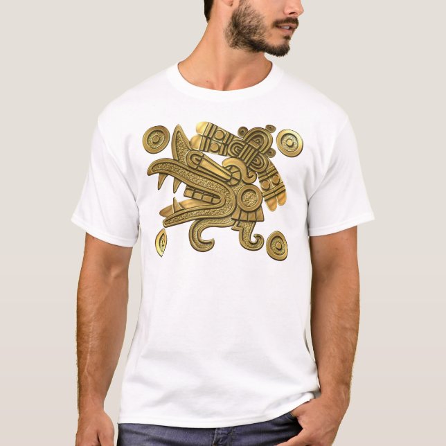 Camiseta Ehecatl Dourado asteca (Frente)