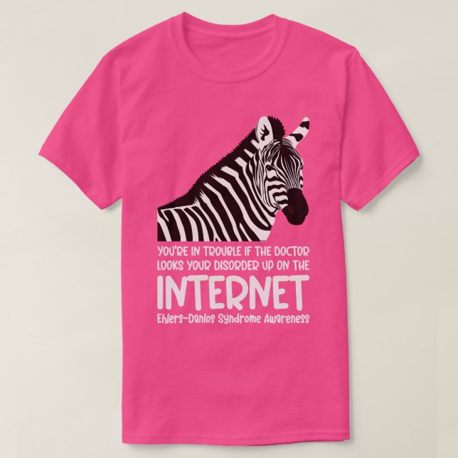 Camiseta Ehlers Danlos Síndrome de Youre em Problemas (Frente do Design)