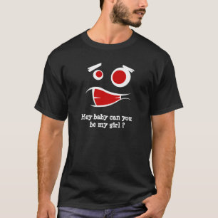 Camiseta Ei bebê você pode ser minha garota design monstro