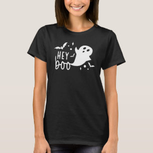 Camiseta Ei Boo Cute Ghost Spooky Season Pumkin Boo Crew H