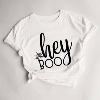 Camiseta Ei Boo Cute Halloween Mulher T-Shirt
