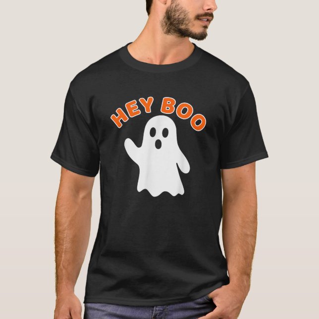 Camiseta Ei Boo Ghost Funny Autumn Halloween (Frente)
