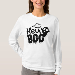 Camiseta Ei Boo Halloween Divertido