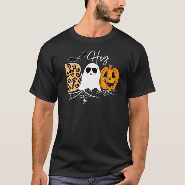 Camiseta Ei Boo Pumpkin Boo Crew Halloween Boo Halloween C (Frente)