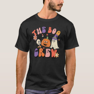 Camiseta Ei Boo Pumpkin Boo Crew Halloween Boo Halloween C