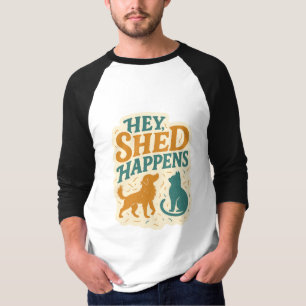 Camiseta Ei, Cabelo Cai: Humor de Pelo de Animal