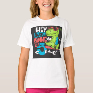Camiseta Ei Cara Gimme 5" Skater Dino Kids'T-Shirt