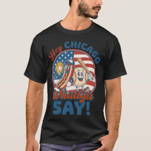 Camiseta Ei Chicago Cachorro Quente De Beisebol 4 De