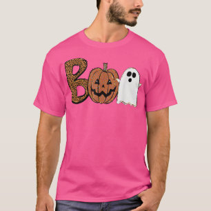 Camiseta Ei Crianças Boo Halloween Boo Trick Ou Treine Fusã