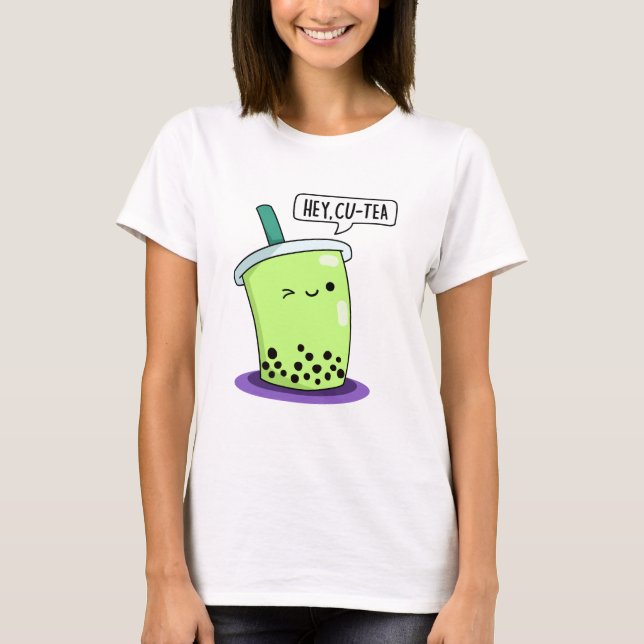 Camiseta Ei Cu-Tea Funny Boba Tea Pun (Frente)