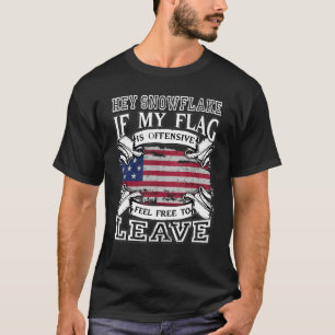 Camiseta Ei Floco De Neve Se Minha Bandeira É Ofensiva, Sin