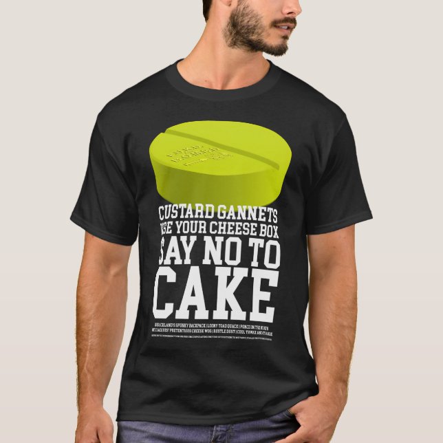 Camiseta Ei Gannets de Creme, Use a Caixa de Queijo e Diga  (Frente)