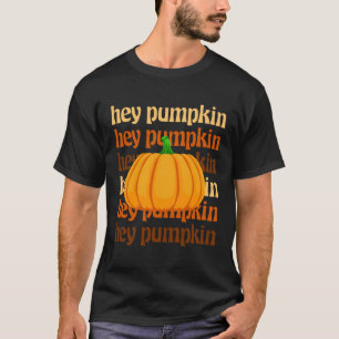Camiseta Ei Lá Pumpkin Engraçado Mulheres no Dia das Bruxas