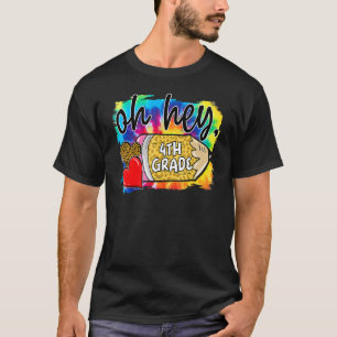 Camiseta Ei, Lápis Cardíaco Do 4º Grau Tie Dye De Volta Par