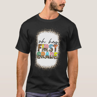 Camiseta Ei, Leopardo De Primeira Grau Sangrado De Volta À