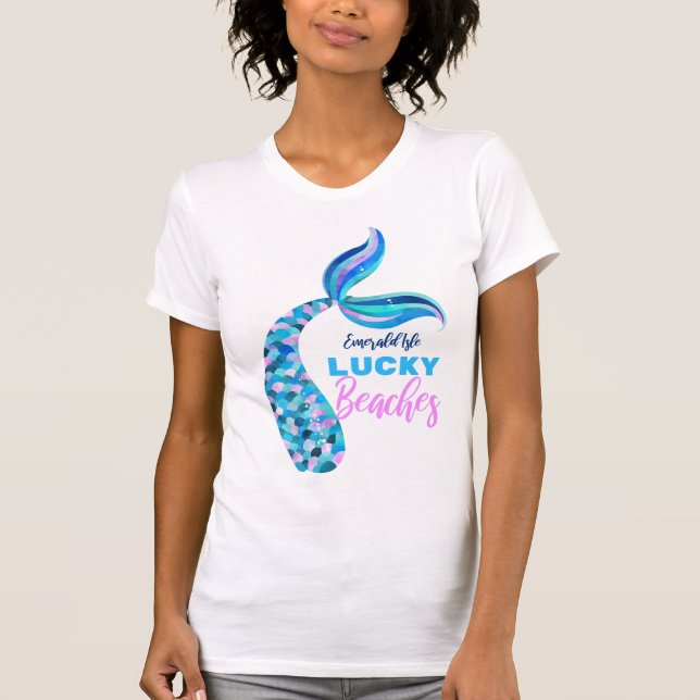 Camiseta EI Lucky Beaches Smermaid Tail (Frente)