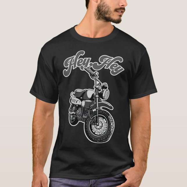 Camiseta Ei, moto moto moto moto moto Monkey, engraçado (Frente)