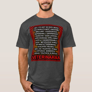 Camiseta Ei, Não É Tão Fácil Ser Veterinário Triblend