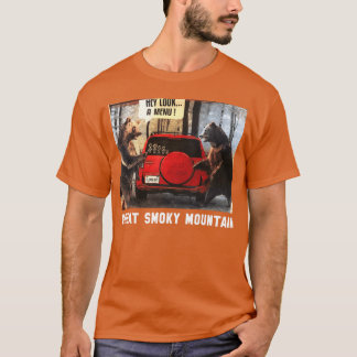 Camiseta Ei Olha Um Cardápio Camper Vintage Camping engraça