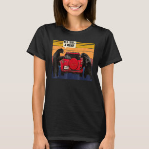 Camiseta Ei Olhe Um Cardápio Camping Camper, Retro Vintage 