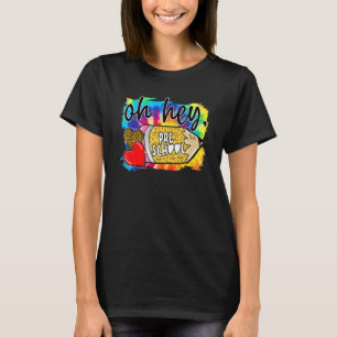 Camiseta Ei, Pêncil Cardíaco Da Pré-Escola Tie Dye De Volta