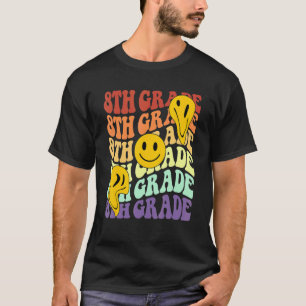 Camiseta ei professor(a) da 8ª série Retrô Volta às Aulas